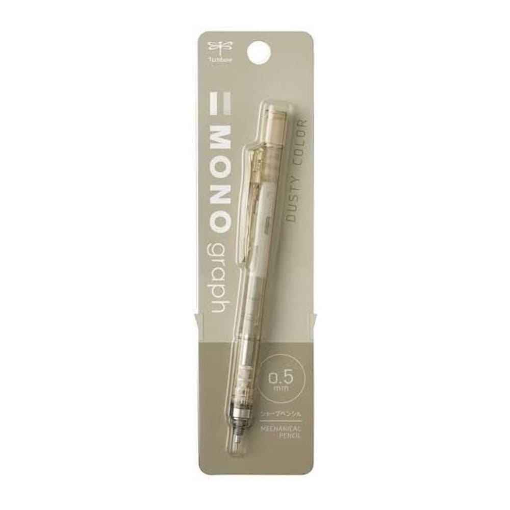 Tombow MONO Graph Dusty Mekanik Kurşun Kalem 0.5mm Late Beige (Blisterli)