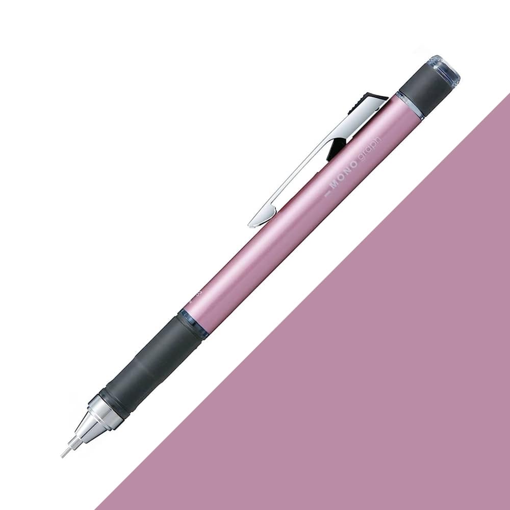 Tombow MONO Graph Grip Mekanik Kurşun Kalem 0.5mm Açık Pembe
