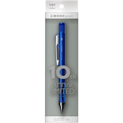 Tombow MONO Graph Neutral Mekanik Kurşun Kalem 0,5mm Blisterli Mavi (10. Yıl)