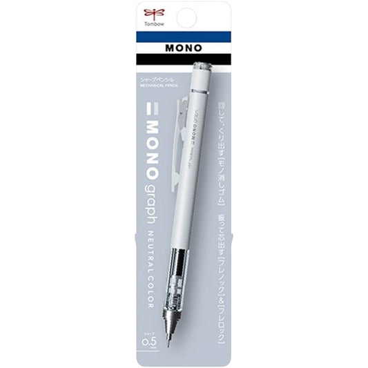 Tombow MONO Graph Neutral Mekanik Kurşun Kalem 0,5mm Blisterli Mat Gri