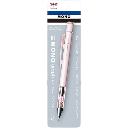 Tombow MONO Graph Neutral Mekanik Kurşun Kalem 0,5mm Blisterli Mat Pembe