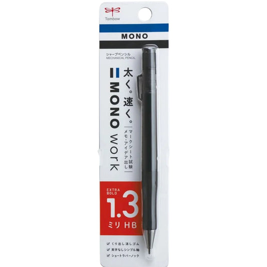 Tombow MONO Work Mekanik Kurşun Kalem 1,3mm Blisterli Füme