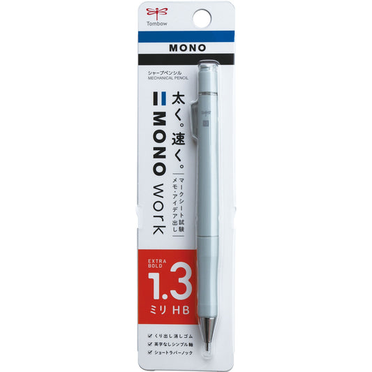 Tombow MONO Work Mekanik Kurşun Kalem 1,3mm Blisterli Yeşil