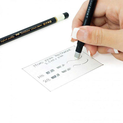 Tombow MONO Zero Flat Kalem Silgi Yassı Uç (2.5x5mm) Çizgili