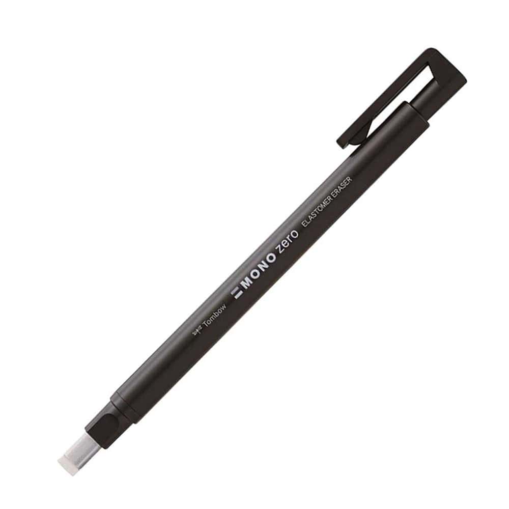 Tombow MONO Zero Flat Kalem Silgi Yassı Uç (2.5x5mm) Siyah
