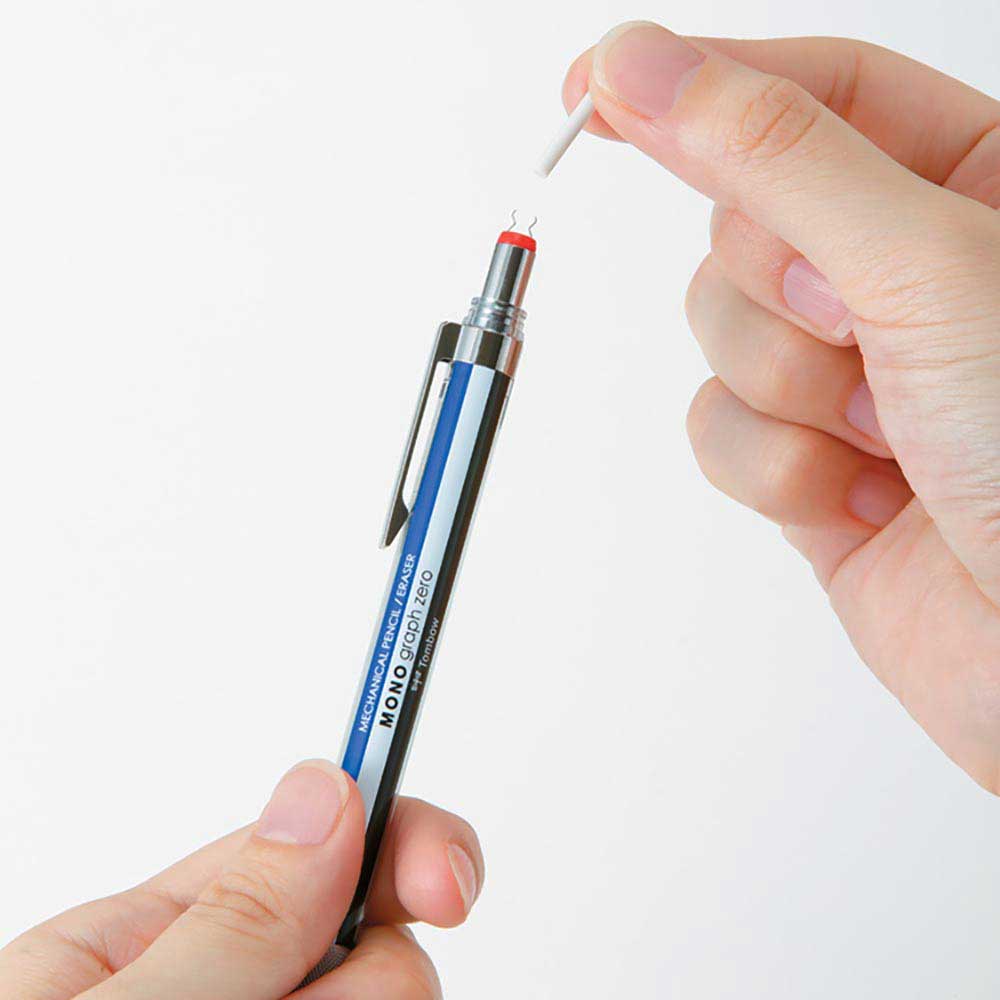 Tombow MONO Graph Zero Mekanik Kurşun Kalem için Yedek Silgi 3'lü Paket