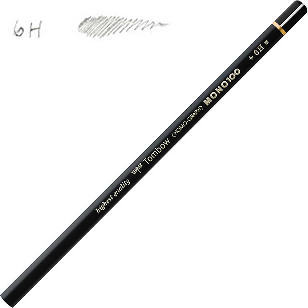 Tombow MONO-100 Dereceli Kurşun Kalem 6H