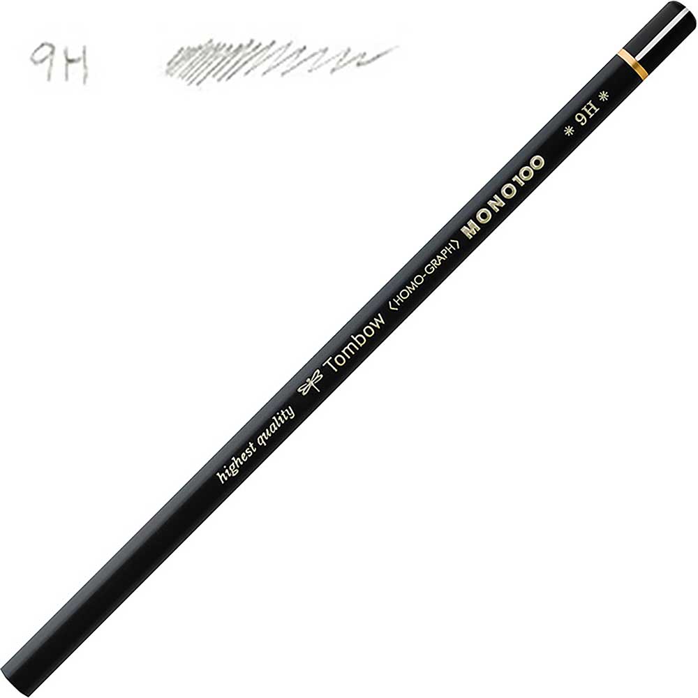 Tombow MONO-100 Dereceli Kurşun Kalem 9H