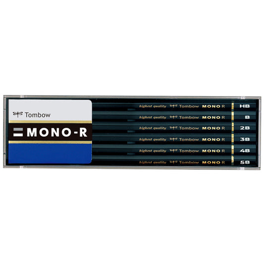 Tombow MONO-R Dereceli Kurşun Kalem Seti (2H-6B, 12 adet)