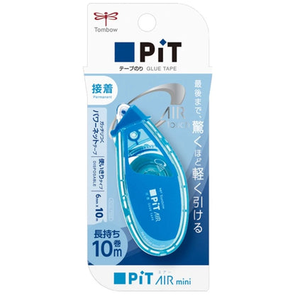 Tombow PiT AIR Mini Şerit Yapıştırıcı 6mmx10m Beyaz