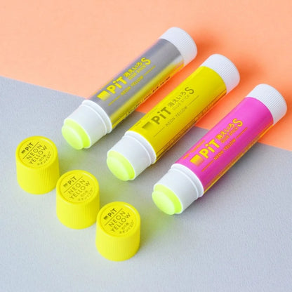 Tombow PiT Kieiro Uçan Neon Sarı Renkli Güçlü Stick Yapıştırıcı 10gr Gri