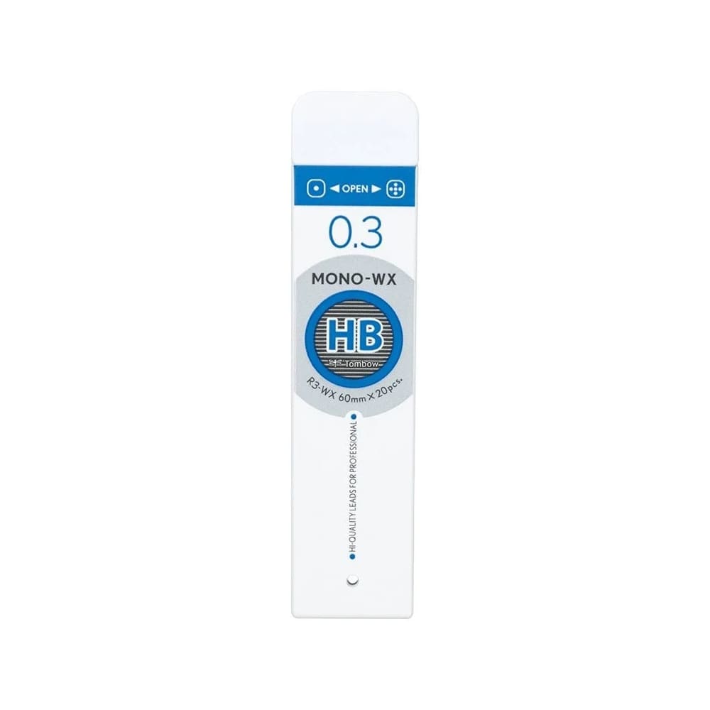 Tombow MONO-WX Profesyonel Uç 0.3mm 20'li Tüp HB