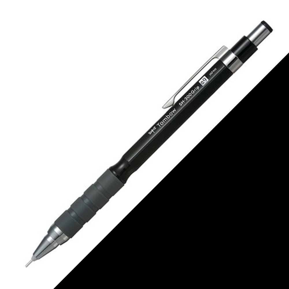 Tombow SH-300 Grip Mekanik Kurşun Kalem 0.9mm Siyah