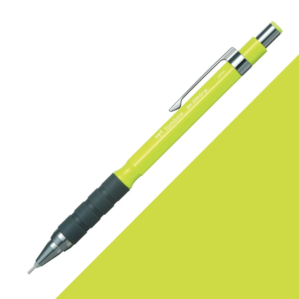 Tombow SH-300 Grip Neon Mekanik Kurşun Kalem 0.7mm Neon Sarı