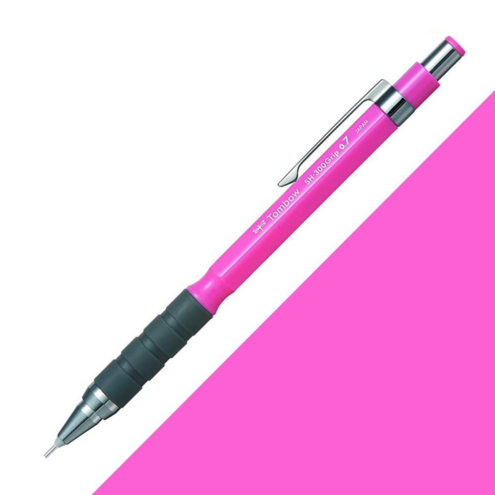 Tombow SH-300 Grip Mekanik Kurşun Kalem 0.7mm Pembe