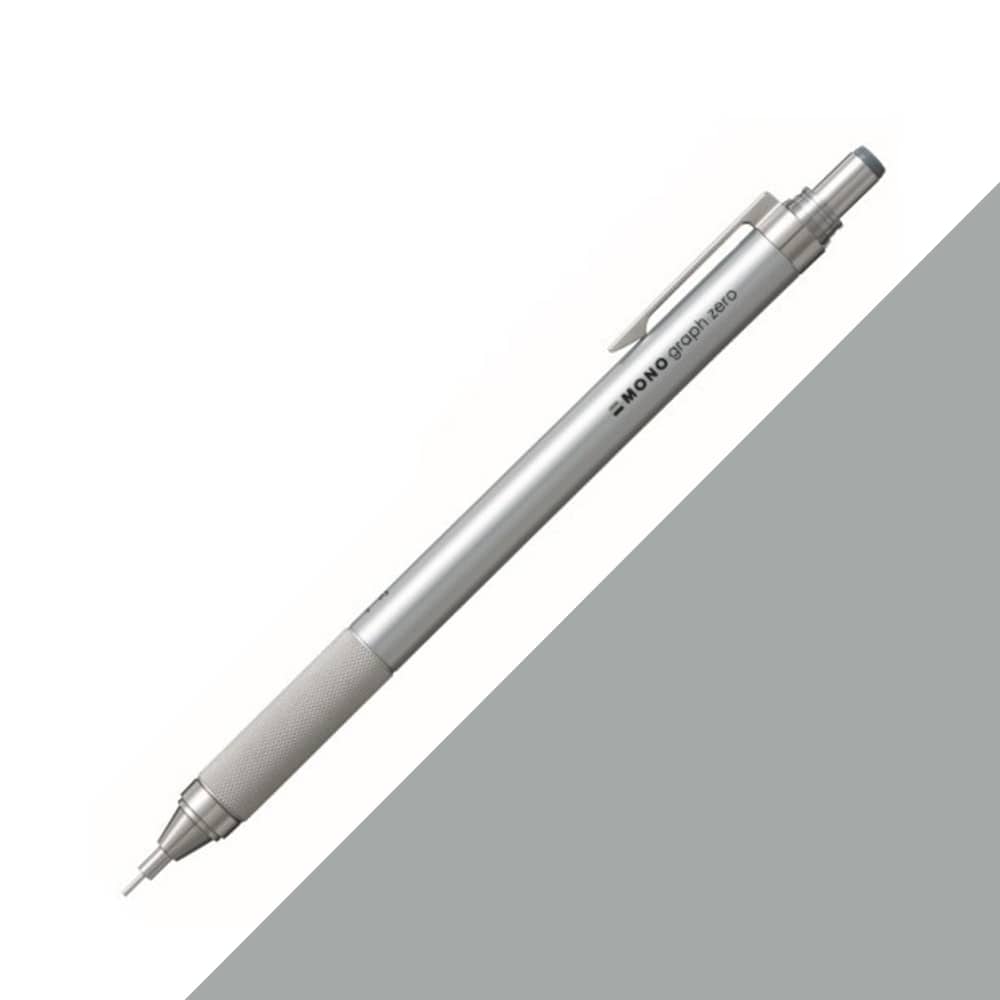 Tombow MONO Graph Zero Mekanik Kurşun Kalem 0.5mm Gümüş