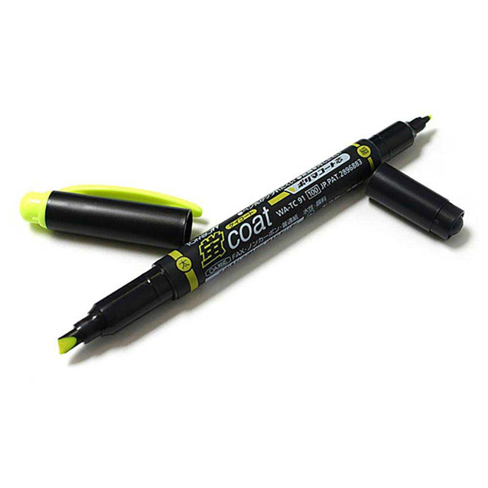 Tombow Kei-Coat Çift Uçlu Fosforlu Kalem Sarı