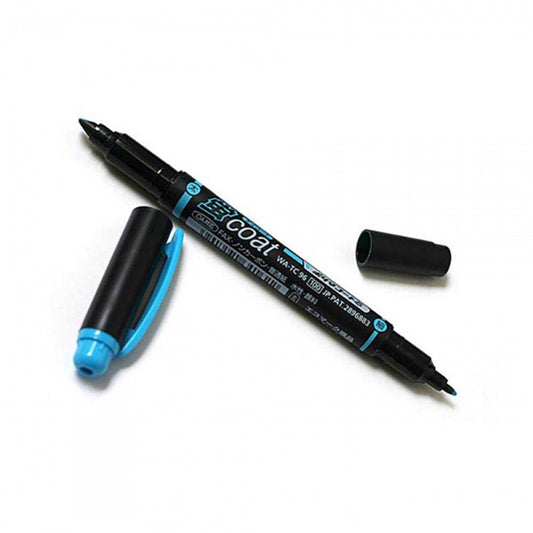 Tombow Kei-Coat Çift Uçlu Fosforlu Kalem Gök Mavi