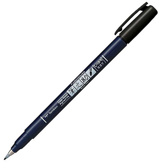 Tombow FUDENOSUKE Colors Sert Fırça Uçlu Çizim & Kaligrafi Kalemi Siyah
