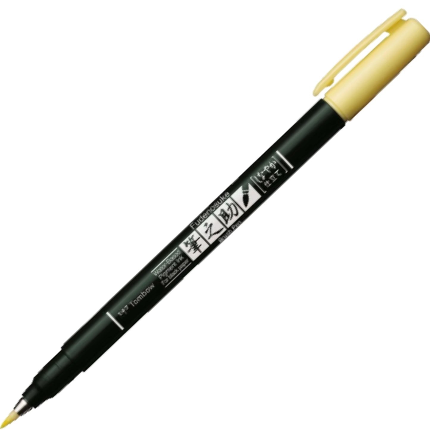Tombow FUDENOSUKE Colors Yumuşak Fırça Uçlu Çizim&Kaligrafi Kalemi Soluk Sarı 02