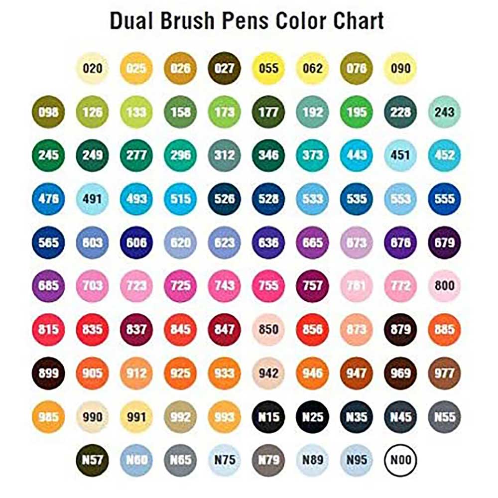 Tombow AB-T Dual Brush Pen 96'li Set (Masa Üstü Standlı)