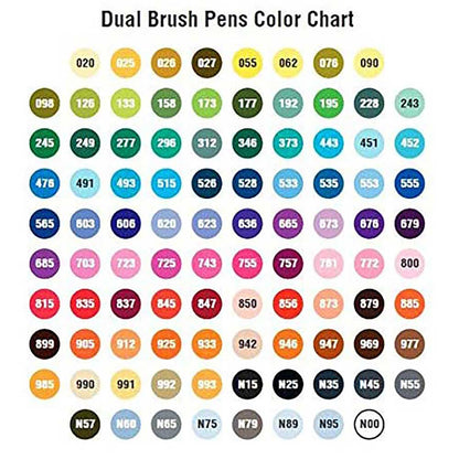 Tombow AB-T Dual Brush Pen 96'li Set (Masa Üstü Standlı)