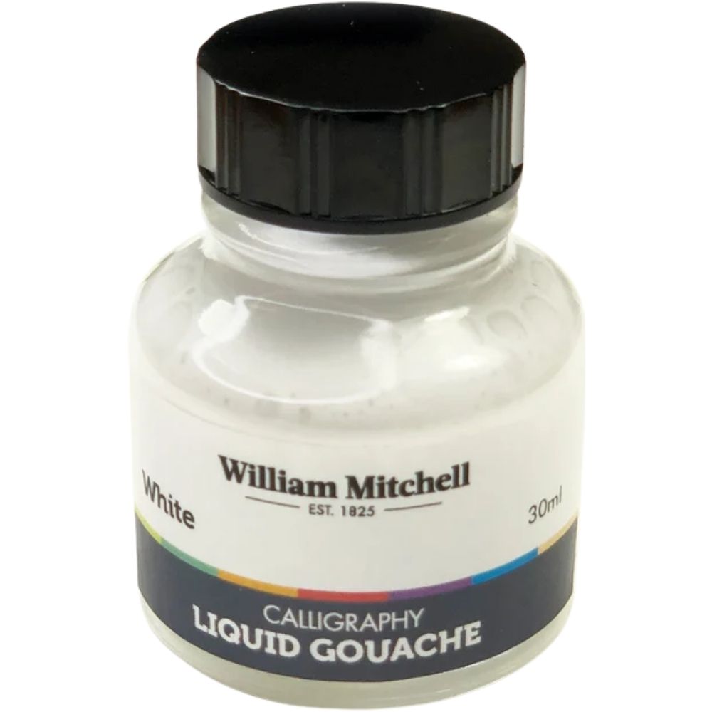 William Mitchell Liquid Gouache 30ml White 011