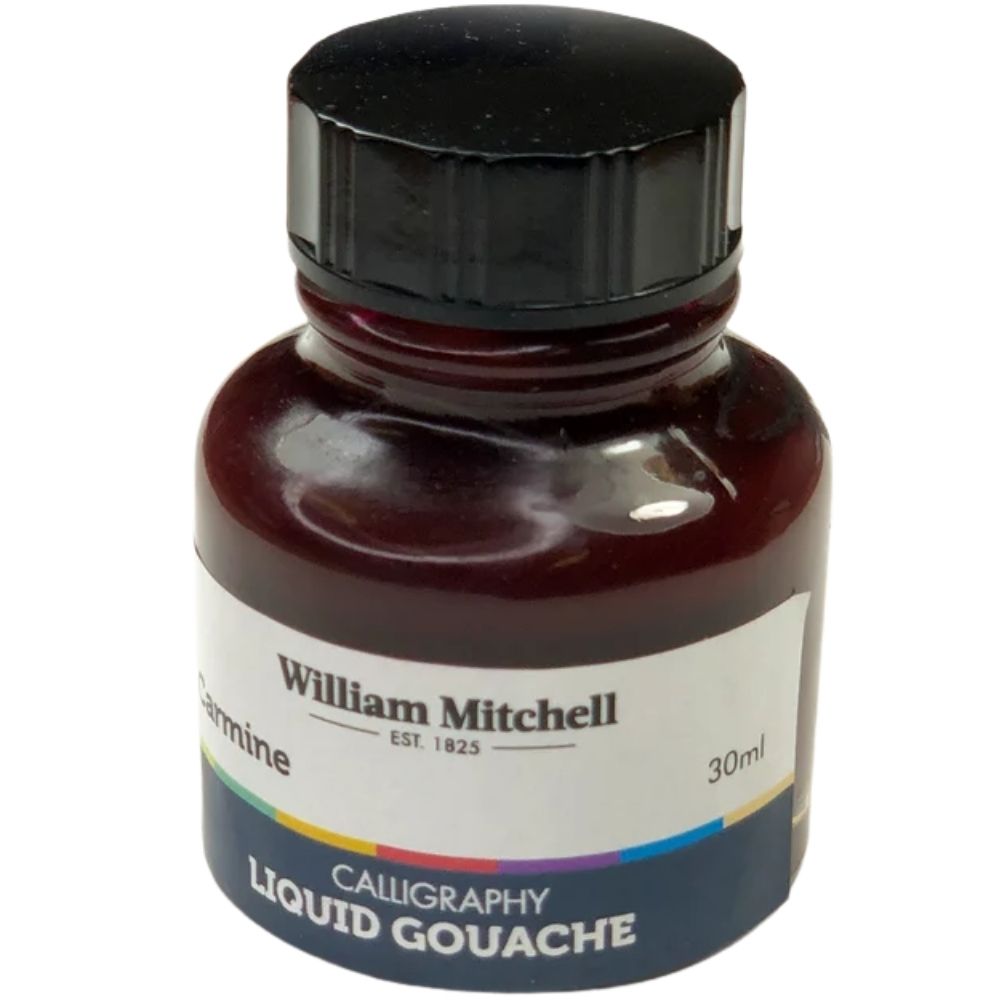 William Mitchell Liquid Gouache 30ml Carmine 013