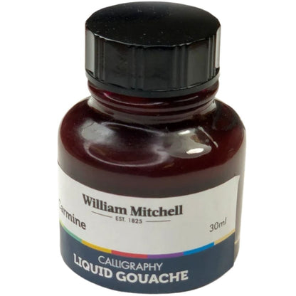William Mitchell Liquid Gouache 30ml Carmine 013