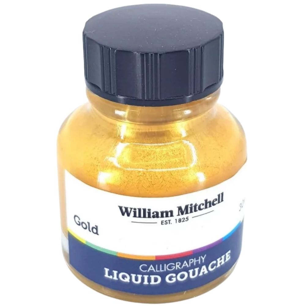 William Mitchell Liquid Gouache 30ml Gold 017