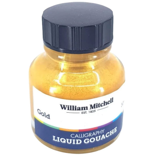 William Mitchell Liquid Gouache 30ml Gold 017