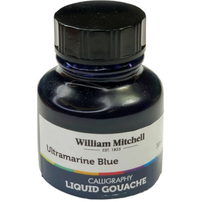 William Mitchell Liquid Gouache 30ml Ultramarine Blue 019