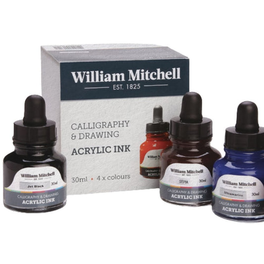 William Mitchell Acrylic Inks 30ml 4'lü Set 1