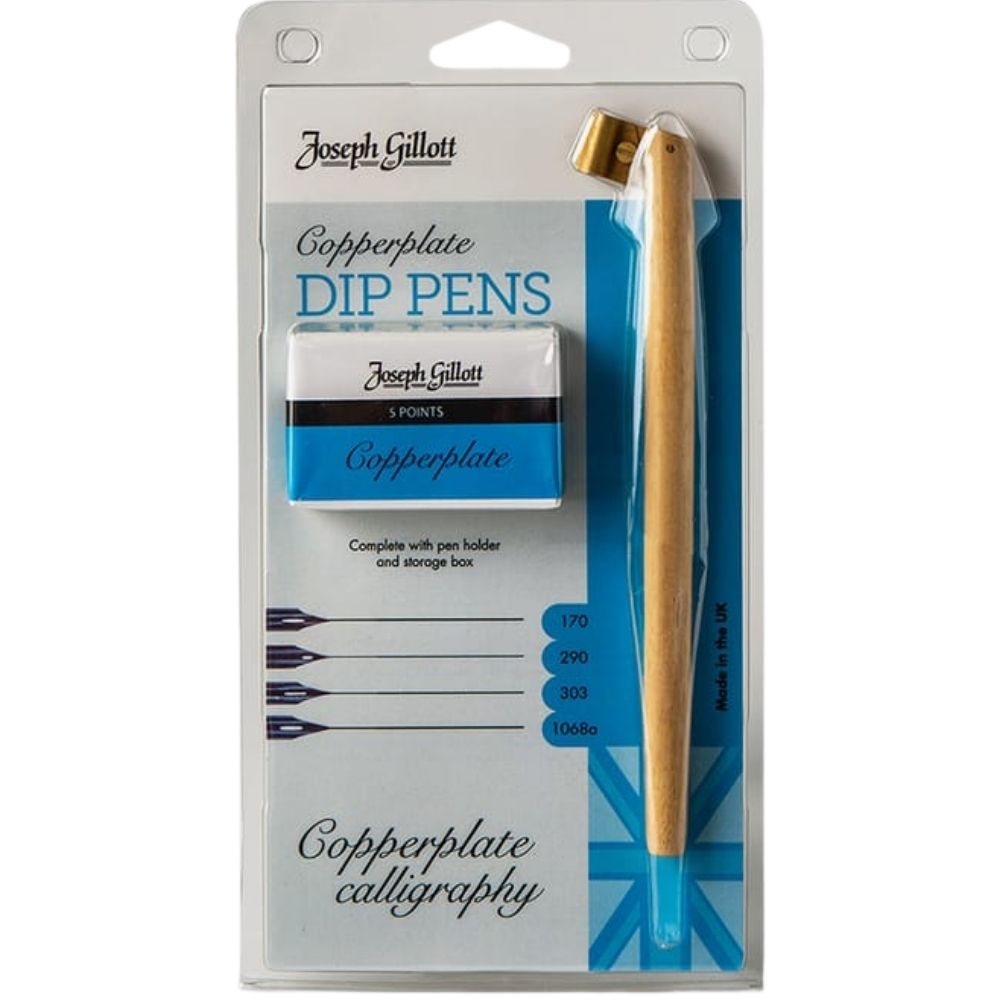 William Mitchell Joseph Gillott Copperplate Dip Pens (5 Uç)