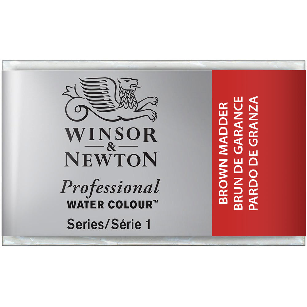 Winsor & Newton Professional Sulu Boya Brown Madder 056 S.1 (Tam Tablet)