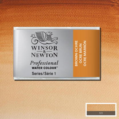 Winsor & Newton Professional Sulu Boya Brown Ochre 059 S.1 (Tam Tablet)