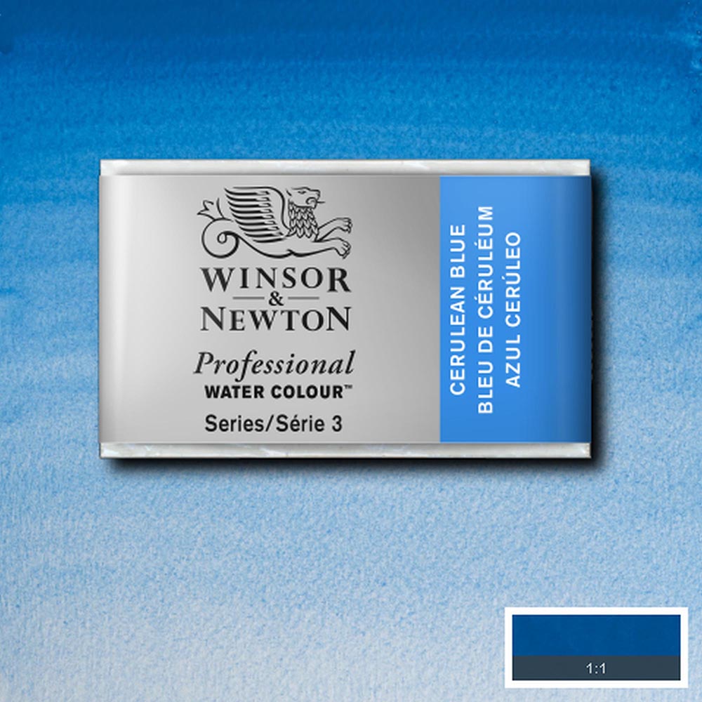 Winsor & Newton Professional Sulu Boya Cerulean Blue 137 S.3 (Tam Tablet)