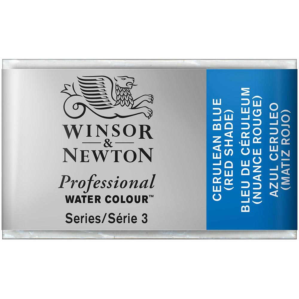 Winsor & Newton Professional Sulu Boya Cerulean Blue (Red Shade) 140 S.3 (Tam Tablet)