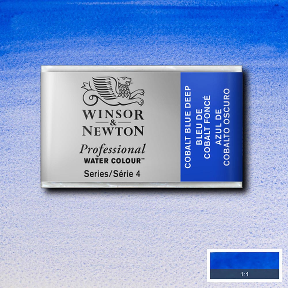 Winsor & Newton Professional Sulu Boya Cobalt Blue Deep 180 S.4 (Tam Tablet)