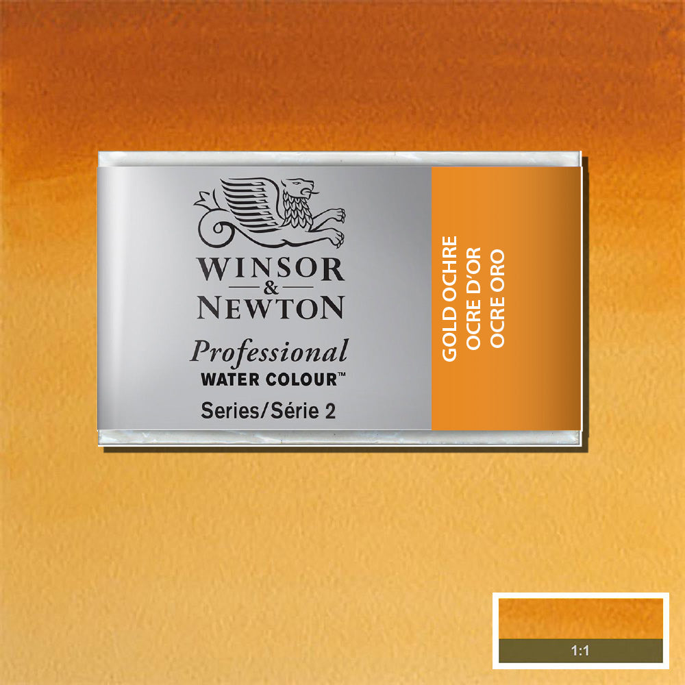 Winsor & Newton Professional Sulu Boya Gold Ochre 285 S.2 (Tam Tablet)
