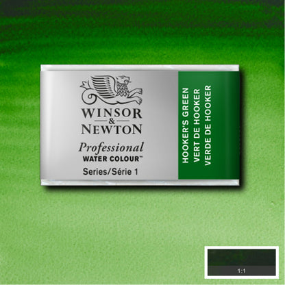 Winsor & Newton Professional Sulu Boya Hooker’s Green 311 S.1 (Tam Tablet)