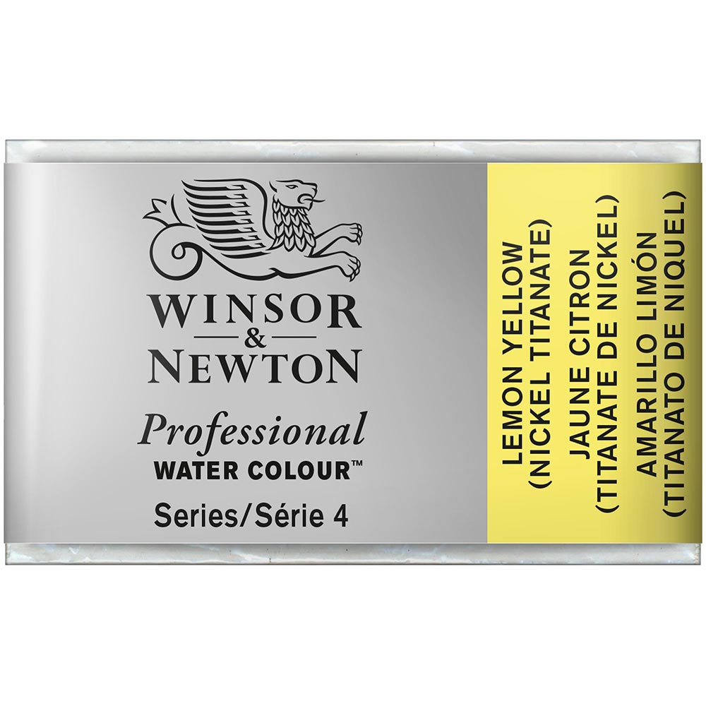 Winsor & Newton Professional Sulu Boya Lemon Yellow (Nickel Titanate) 347 S.4 (Tam Tablet)