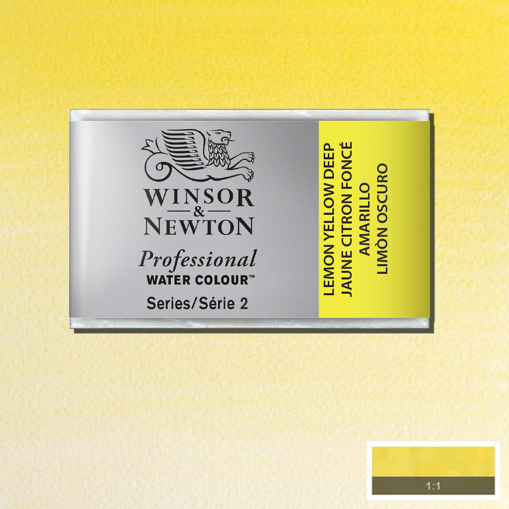 Winsor & Newton Professional Sulu Boya Lemon Yellow Deep 348 S.2 (Tam Tablet)