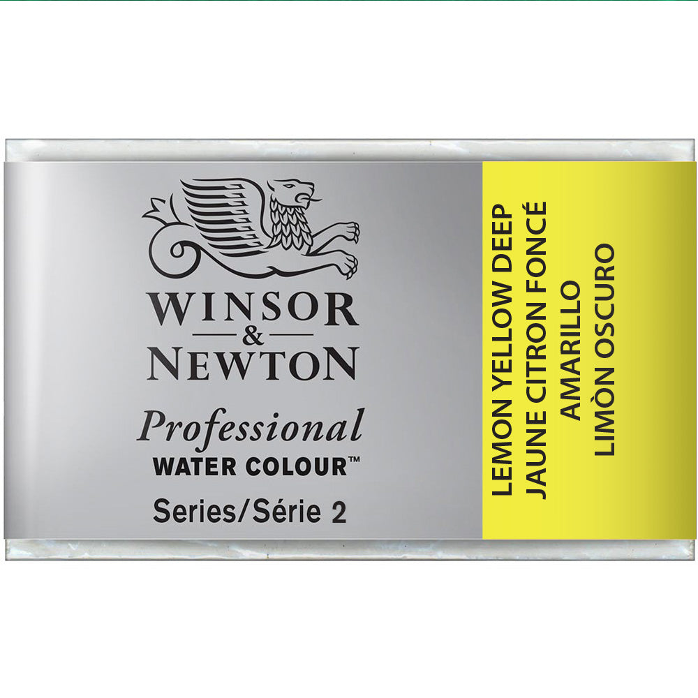 Winsor & Newton Professional Sulu Boya Lemon Yellow Deep 348 S.2 (Tam Tablet)