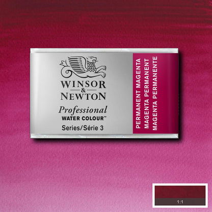 Winsor & Newton Professional Sulu Boya Permanent Magenta 489 S.3 (Tam Tablet)