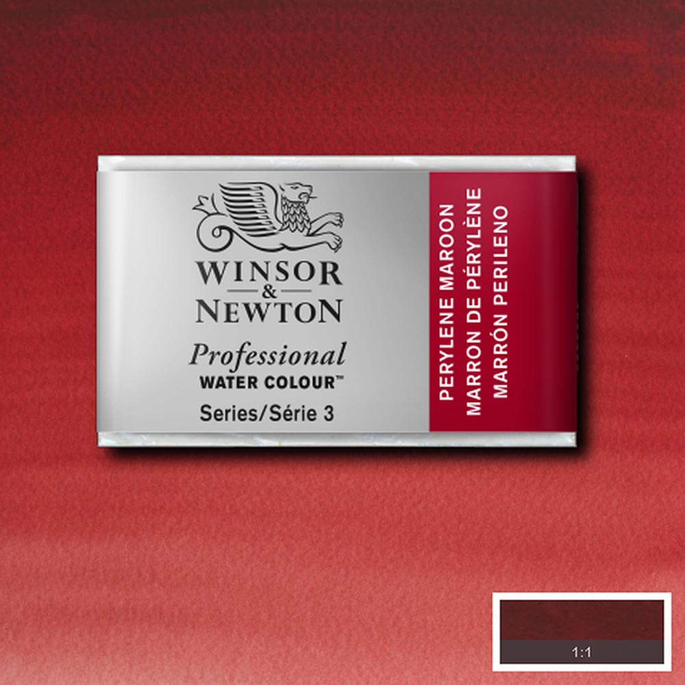 Winsor & Newton Professional Sulu Boya Perylene Maroon 507 S.3 (Tam Tablet)