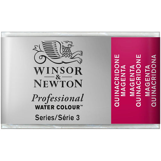 Winsor & Newton Professional Sulu Boya Quinacridone Magenta 545 S.3 (Tam Tablet)