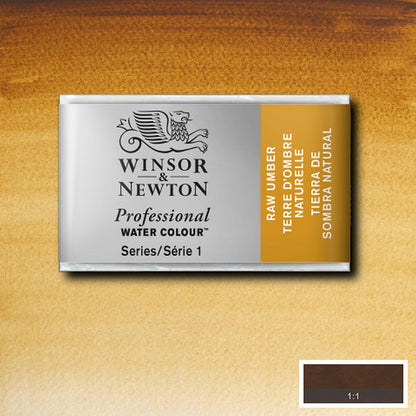 Winsor & Newton Professional Sulu Boya Raw Umber 554 S.1 (Tam Tablet)