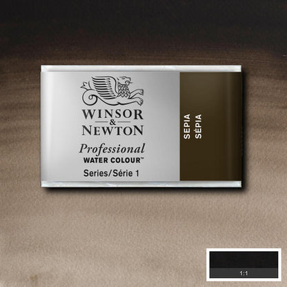 Winsor & Newton Professional Sulu Boya Sepia 609 S.1 (Tam Tablet)