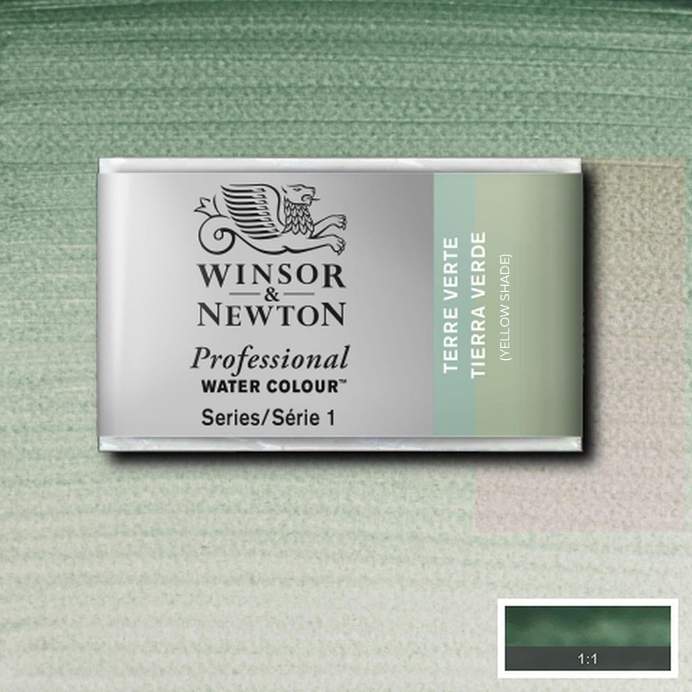 Winsor & Newton Professional Sulu Boya Terre Verte (Yellow Shade) 638 S.1 (Tam Tablet)